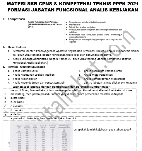 Analis Kebijakan