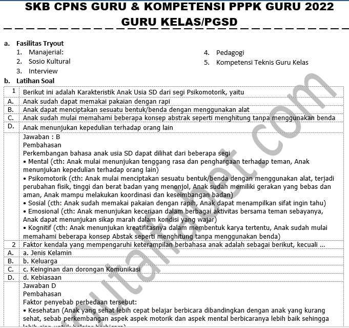 Guru Kelas / PGSD