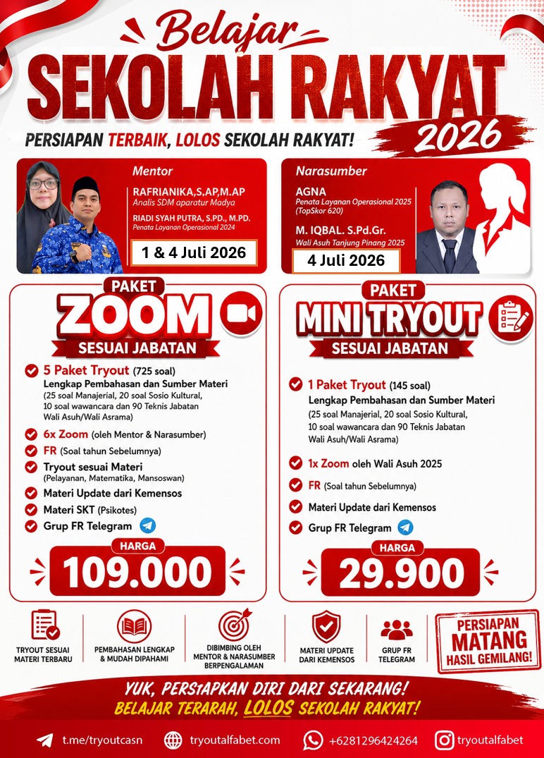 Wali Asrama (Penata Layanan Operasional)